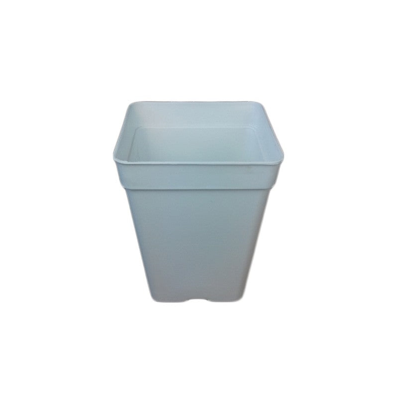 POT CARRE BLANC 3L FOND DRAINANT