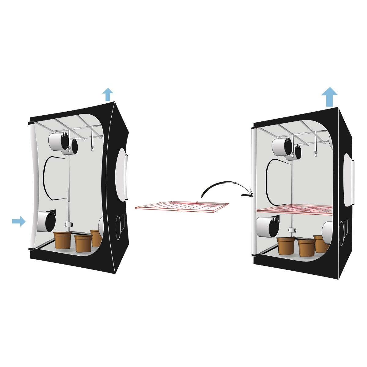 KIT SPACE BOOSTER 120 POUR CHAMBRE DE CULTURE 120x120 DIAMETRE 16