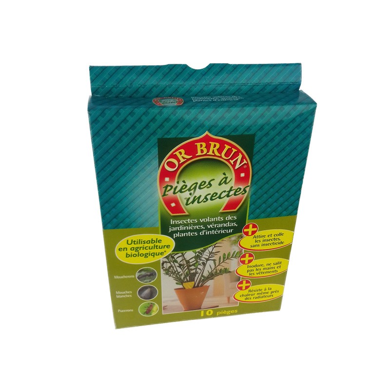 PIEGES A INSECTES JAUNES X10 OR BRUN