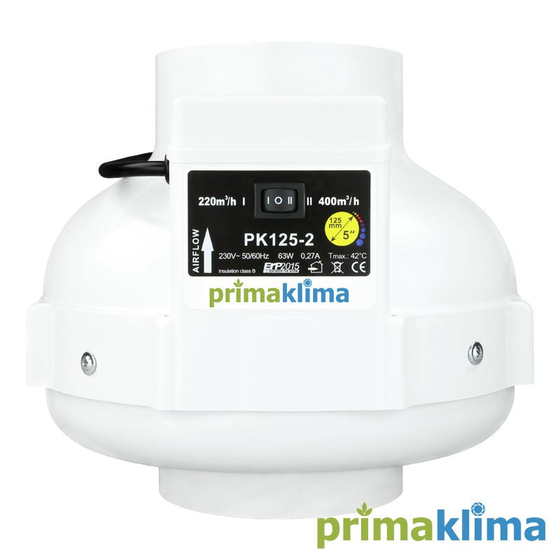 PRIMAKLIMA Extracteur 125MM 2 VITESSES 220-360M3/H