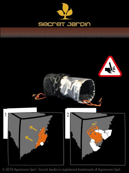 Secret Jardin - Flange pour passage de câbles