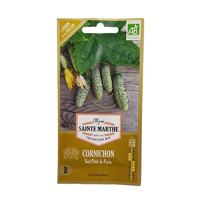 GRAINES BIO - CORNICHON Vert Petit de Paris