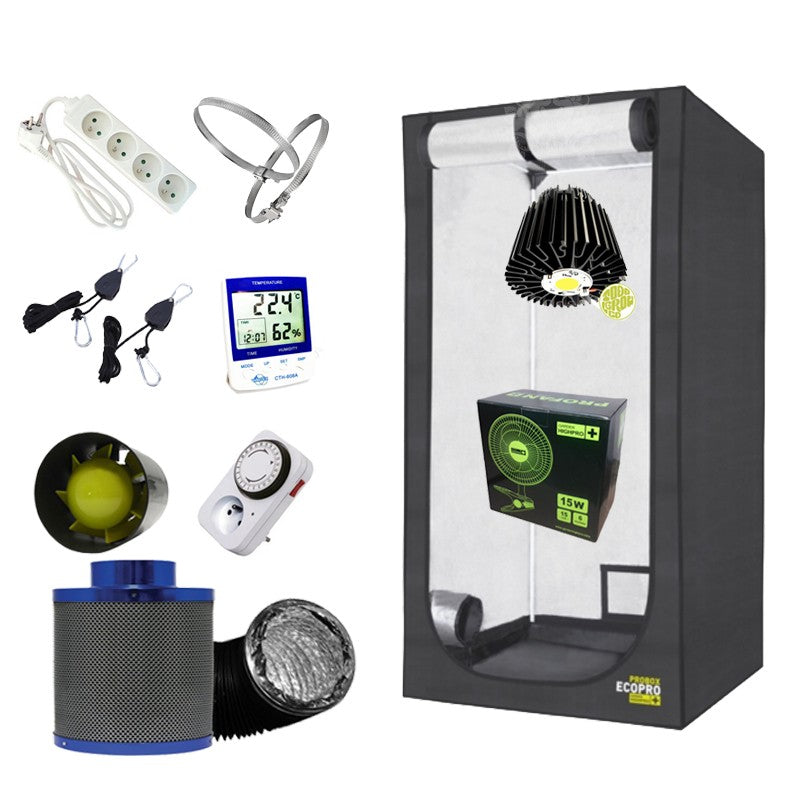 PACK 80x80x160 LED 105W COMPLET + FILTRE A CHARBON