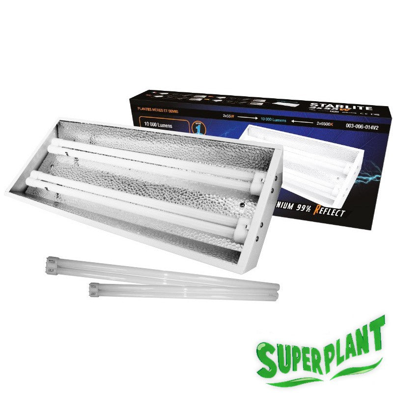 KIT TURBO NEON 2X55W AVEC TUBES 6500K