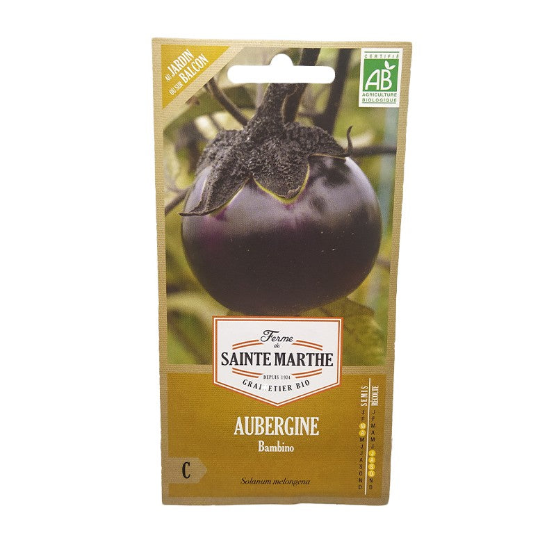 GRAINES BIO - AUBERGINE BAMBINO