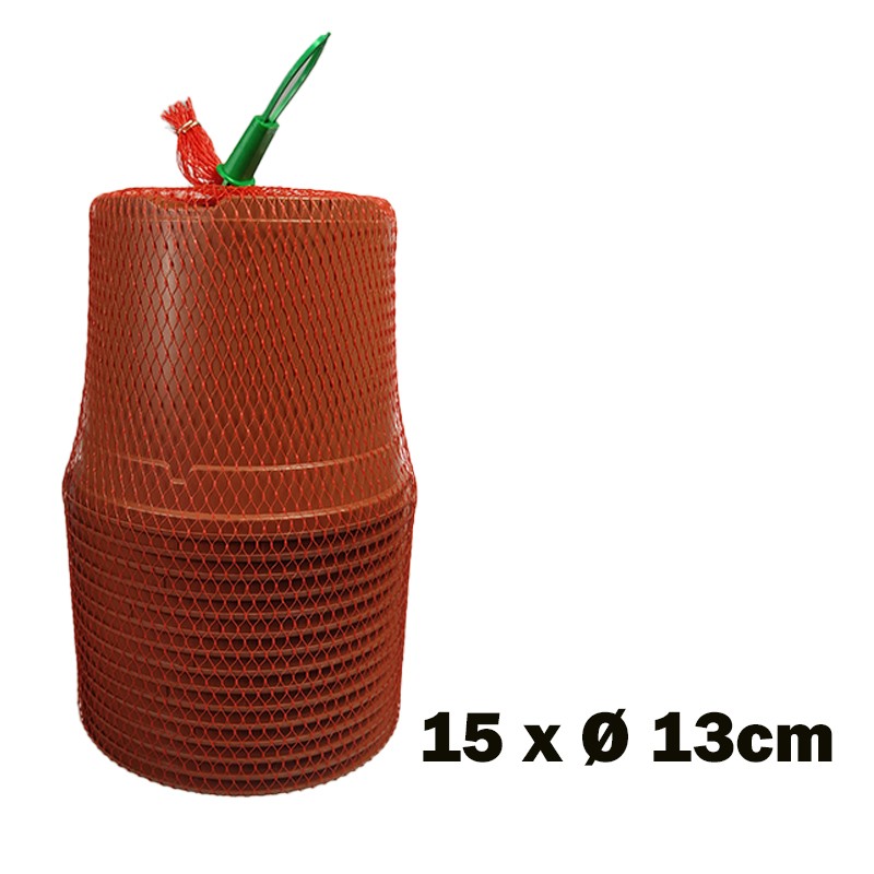 LOT 15 POTS RONDS Ø 13cm