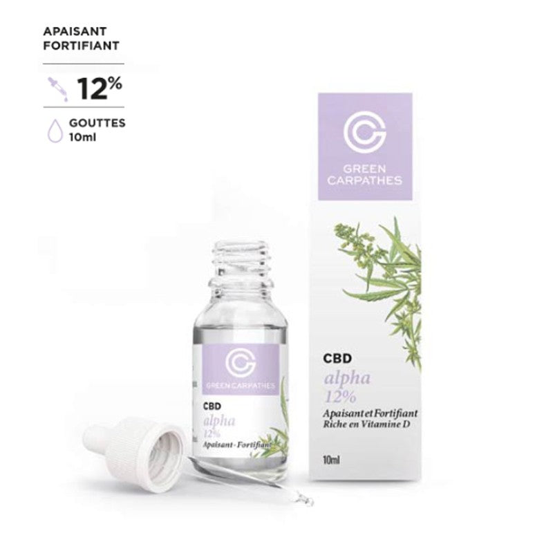 Huile Alpha CBD 12% + VITAMINE D 10ml