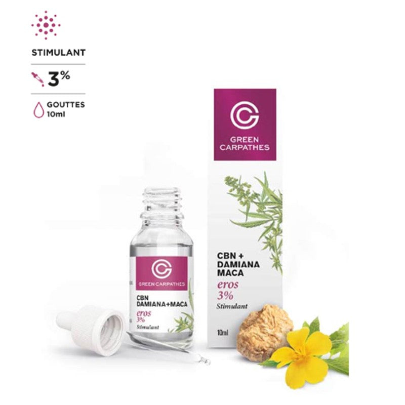 Huile Eros CBD 3% + DAMIANA MACA D 10ml
