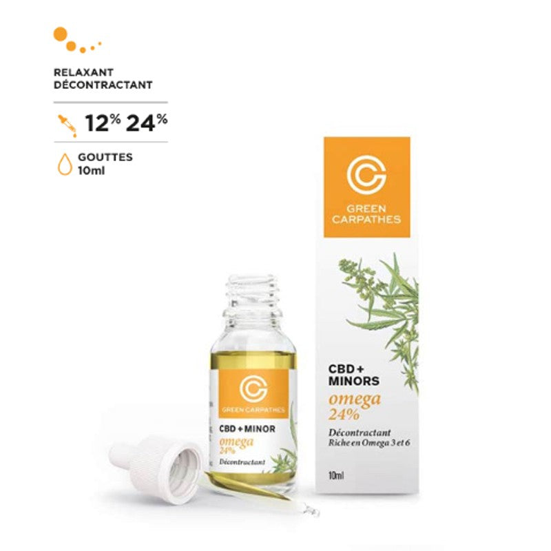 Huile OMEGA CBD 24% + OMEGA 3 & 6 10ml