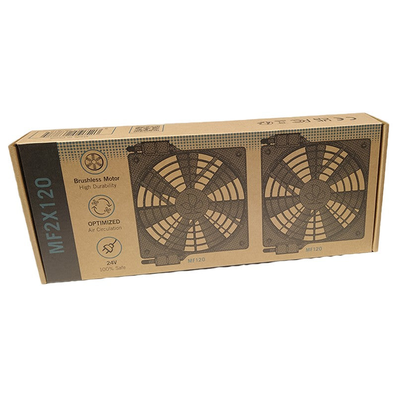 MONKEY FAN Pack de 2 Mni Ventilateurs 1.5W 100m3/h MF2X120 - Secret Jardin