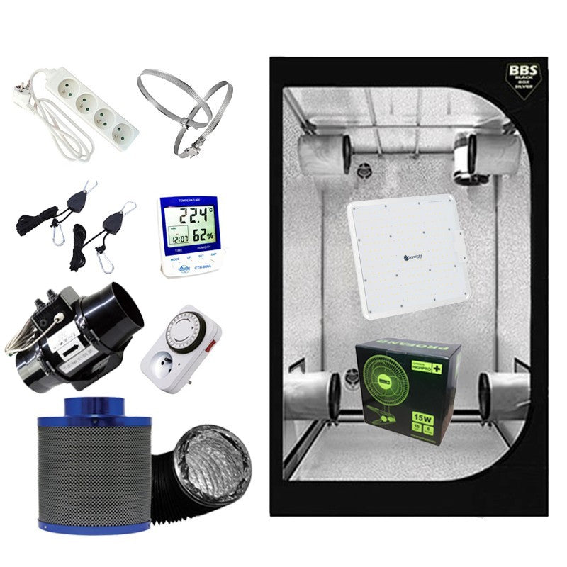 PACK 80x80x180 LED 240W COMPLET + FILTRE A CHARBON