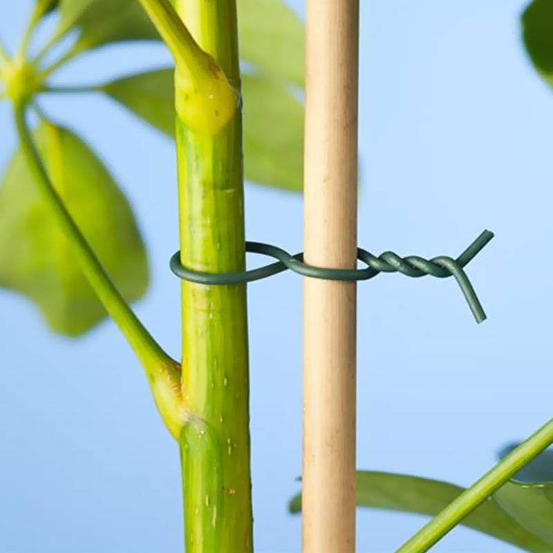 LIEN MÉTALLIQUE PLASTIFIÉ RUGUEUX VERT - 50 M