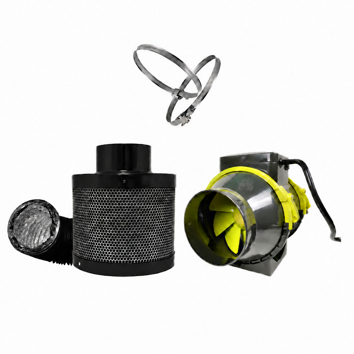 PACK EXTRACTEUR TT 100mm 190m3/H + FILTRATION