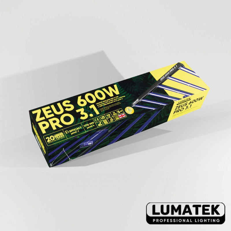 LUMATEK LED ZEUS PRO 600W 3,1 µmol/J - 1990 µmol/s