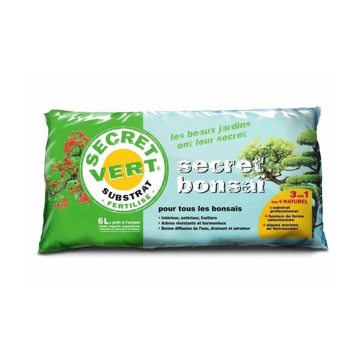 Terreau Bonsaï UAB - Secret Vert - sac de 6L