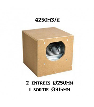 AIR BOX ONE ECO MDF-BOX 60X60X60 4250M3 2 X 250 / 1 X 315