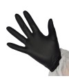 GANTS NITRILE NOIR POUDRES TAILLE L (Boite de 100)