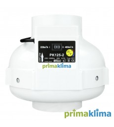 PRIMA KLIMA Extracteur 125mm 2 VITESSES 220-360M3/H