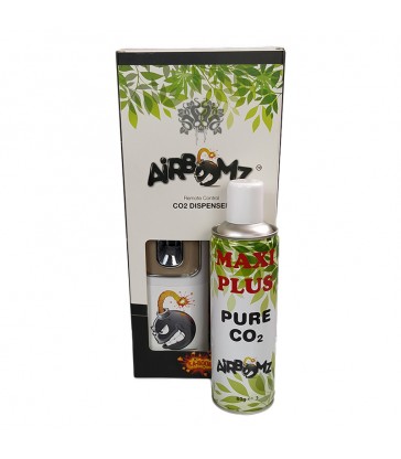 AIRBOMZ kit avec bouteille maxi  - DIFFUSEUR CO2 AVEC TELECOMMANDE ET CAPTEUR DE LUMIERE