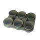 PLATEAU DE 6 POTS RONDS 12cm  38x28cm