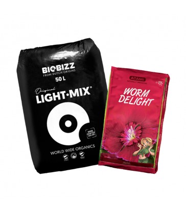 PACK Light Mix 50L + Worm Delight 20L