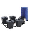 Système IWS R-DWC Pro 4 pots avec Timer & Réservoir 100 litres