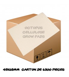 Carton de 6300 Tapis de culture cellulose 45x65mm pour microgreens
