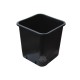 POT CARRE NOIR (22X22X26CM) 11LTR