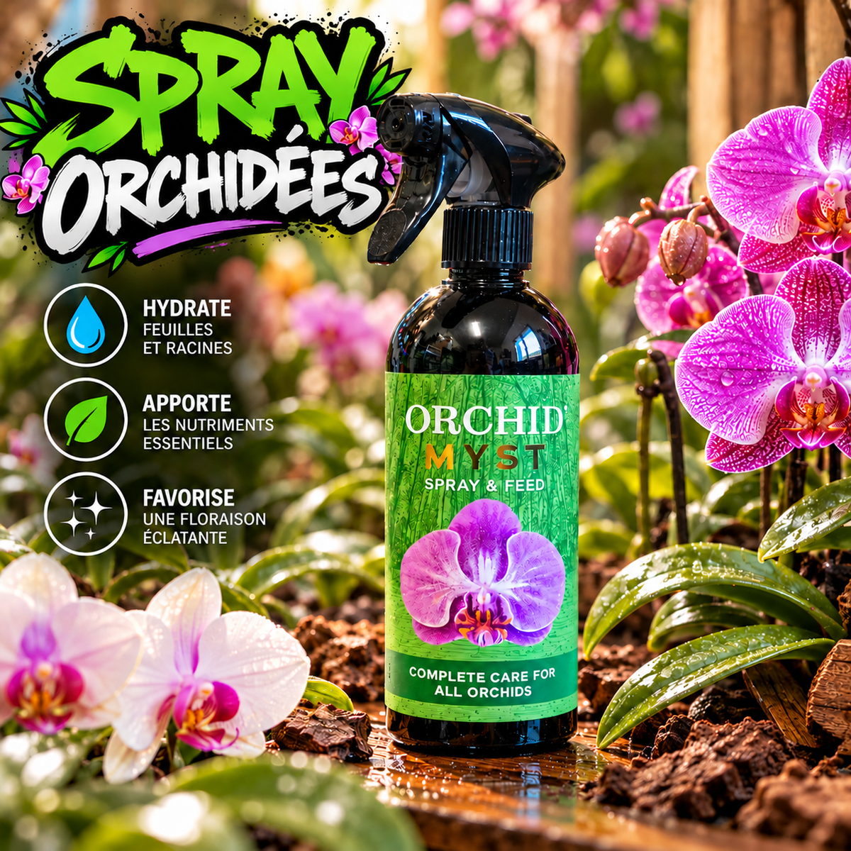ORCHID MYST 750ML SOIN COMPLET POUR ORCHIDEES