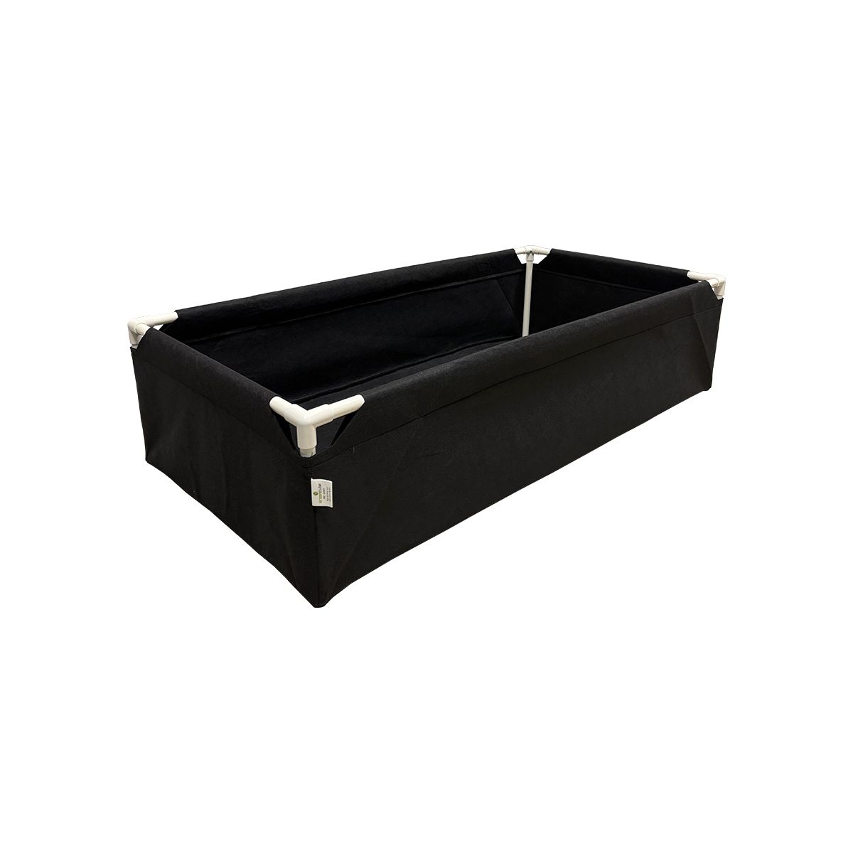 Jardinière en feutre géotextile noir GREENCUBE - Bac de 122x61x30cm - Tube PVC Ø20
