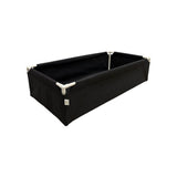 Jardinière en feutre géotextile noir GREENCUBE - Bac de 122x61x30cm - Tube PVC Ø20