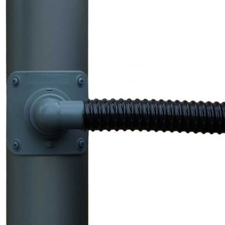 Collecteur d'eau de pluie pour gouttiere ronde diametre 80mm - anthracite