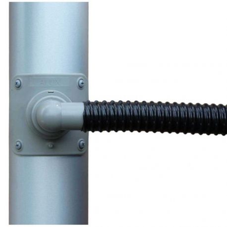 Collecteur d'eau de pluie pour gouttiere ronde diametre 80mm - gris