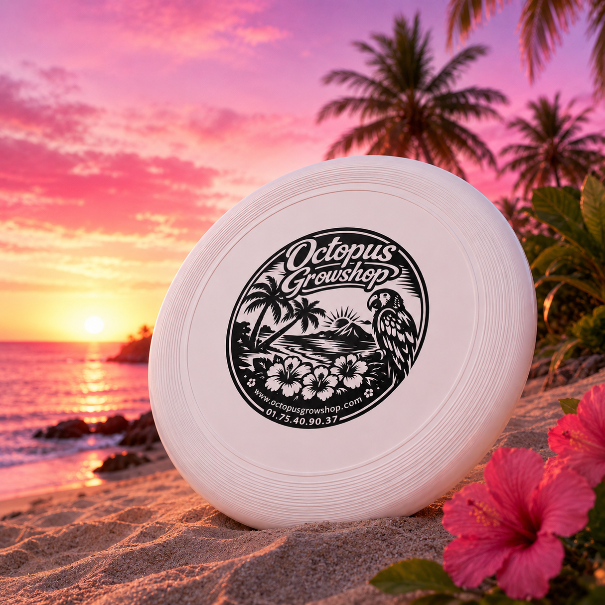 FRISBEE OCTOPUS GROWSHOP Limited Edition Black&White