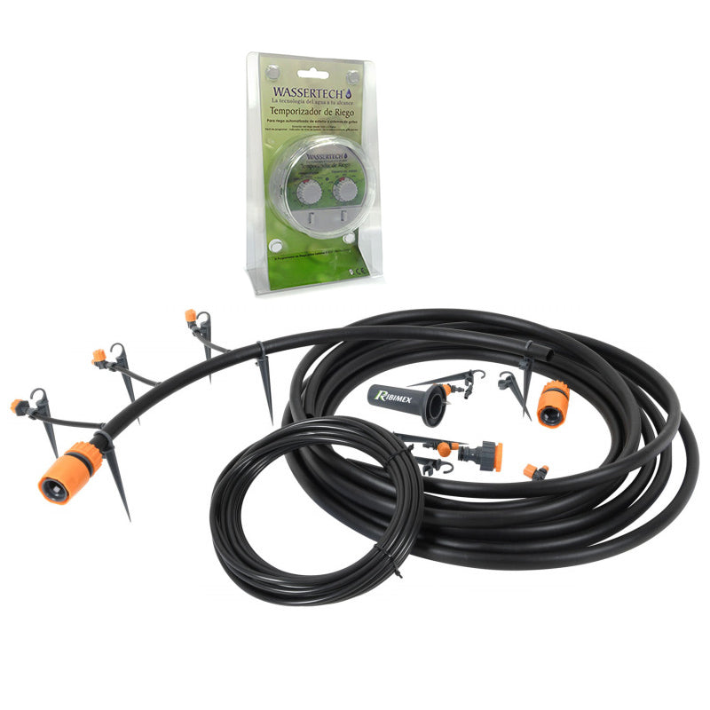 PACK IRRIGATION AUTOMATIQUE EXTERIEUR 10m + PROGRAMMATEUR