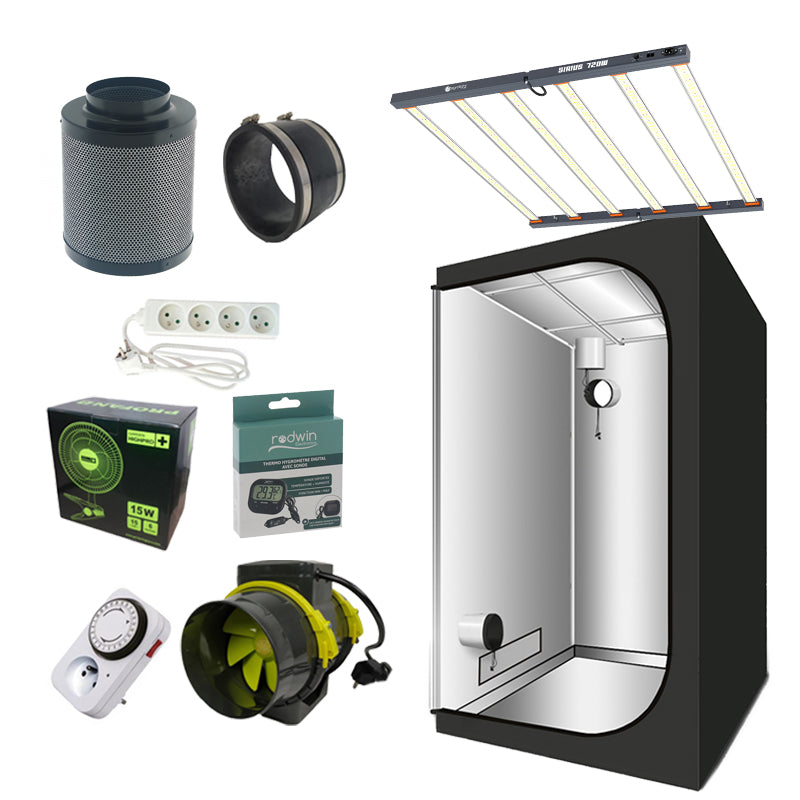 PACK DE CULTURE COMPLET PREMIUM 120x120 LED 720w AGROLIGHT SIRIUS