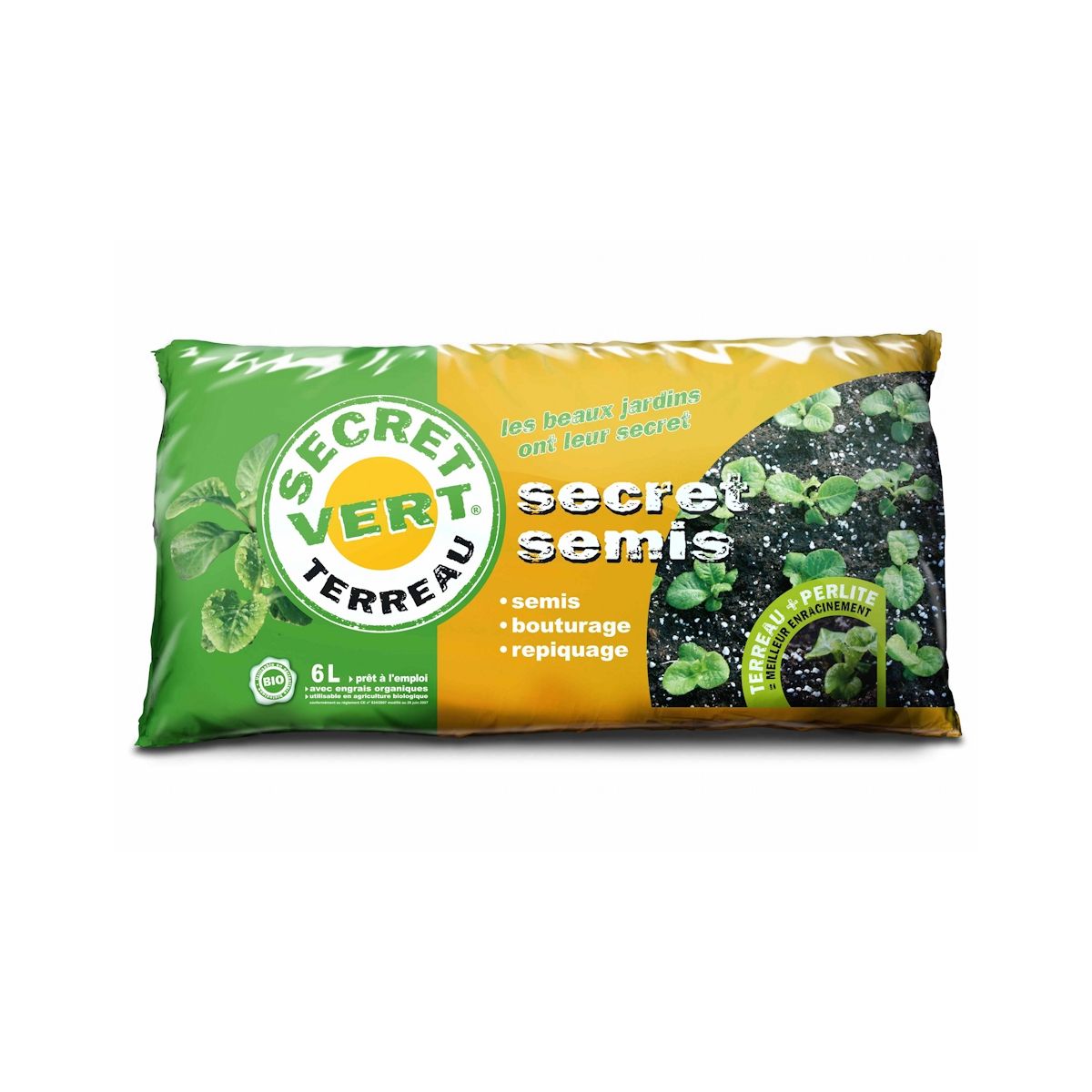 Terreau à semis UAB - Secret Vert - sac de 6L